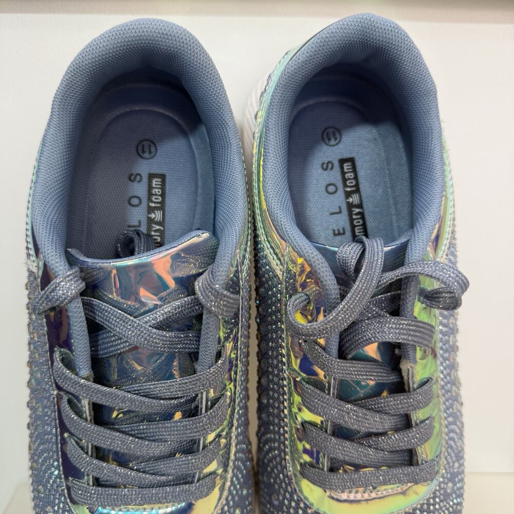 Belos Memory Foam Glitter Sparkly Lightweight Lace Up Women’s Size 11 - Picture 6 of 12